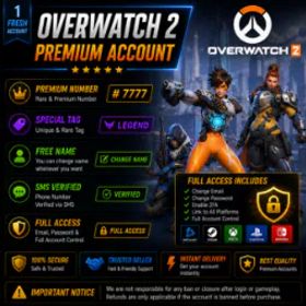 オーバーウォッチ ✅Fresh Bnet | SMS Verified✨