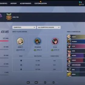 オーバーウォッチ ⭐Main Account | Level 708 | 300 Skins| 🏅 12 Golden Weapons