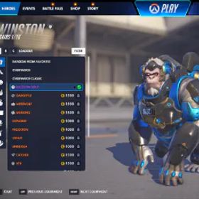 オーバーウォッチ Winston BlizzCon 2017 Skin