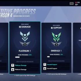 オーバーウォッチ DOUBLE EMERALD⚓ PLATINUM DPS ⚓ANA MYTHIC