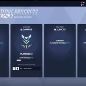 オーバーウォッチ Plat 3 DPS