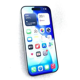 中古 Apple iPhone17 Pro 256GB シルバー MG854J／A SIMフリー ※要eSIM ※ネットワーク利用制限▲判定 赤ロム保証あります