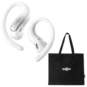 SHOKZ｜ショックス 【特典：キャンバスバッグ付き】完全ワイヤレスイヤホン OpenFit Air 2 ホワイト SKZ-EP-000076 [ワイヤレス(左右分離) /耳かけ型 /Bluetooth対応]