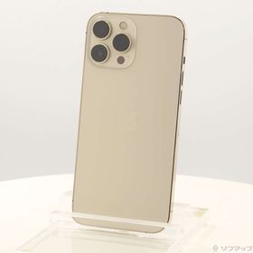 (中古)Apple iPhone13 Pro Max 256GB ゴールド MLJA3J/A SIMフリー(305-ud)