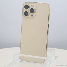 (中古)Apple iPhone13 Pro Max 128GB ゴールド MLJ63J/A SIMフリー(377-ud)