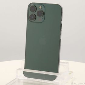 (中古)Apple iPhone13 Pro Max 512GB アルパイングリーン MNCW3J/A SIMフリー(269-ud)