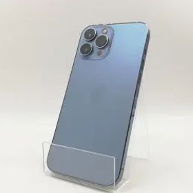【中古】Apple au 【SIMフリー】 iPhone 13 Pro Max 128GB シエラブルー MLJ73J/A【福岡筑紫】保証期間１ヶ月【ランクC】
