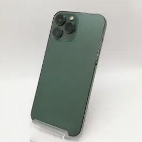 【中古】Apple 国内版 【SIMフリー】 iPhone 13 Pro Max 256GB アルパイングリーン MNCV3J/A【府中ル・シーニュ】保証期間１ヶ月【ランク