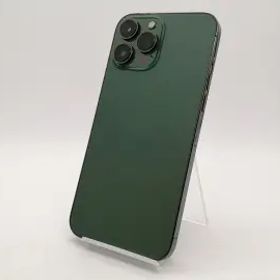 【中古】Apple au 【SIMフリー】 iPhone 13 Pro Max 256GB アルパイングリーン MNCV3J/A【札幌南2条】保証期間１週間【ランクC】