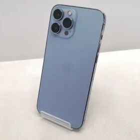 【中古】Apple au 【SIMフリー】 iPhone 13 Pro Max 128GB シエラブルー MLJ73J/A【仙台駅東口】保証期間１ヶ月【ランクB】