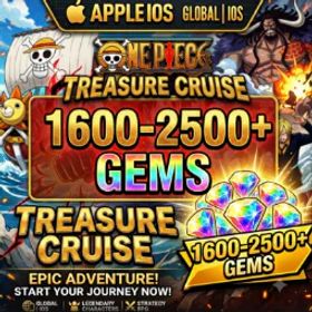 ワンピーストレジャークルーズ (IOS/GB)1600-2500Gems+