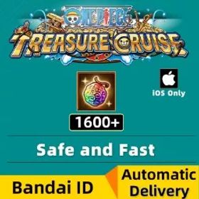 ワンピーストレジャークルーズ ⚡Global iOS Only⚡[1600+ Gems][Bandai ID][Automatic Delivery]