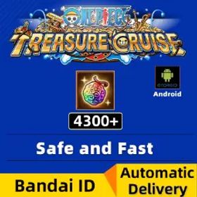 ワンピーストレジャークルーズ ⚡Global Android Only⚡[4300+ Gems][Bandai ID][Automatic Delivery]