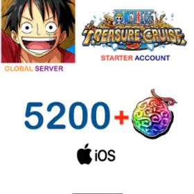 ワンピーストレジャークルーズ (Global Server/ IOS Version) 5300 + (15-35) Limited CharactersONE PIECE Treasure Cruise Starter Account