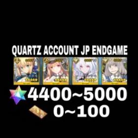 フェイトグランドオーダー [JP] QUARTZ ACCOUNT FGO JP 4100 SQ + 180 TICKETS + FREE LIMITED SSR