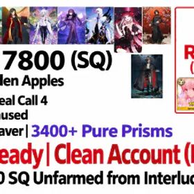 フェイトグランドオーダー 🔥 7800+ SQ | 8 Meta Supports + Astraea | 0-3 Random Bonus SSR | Story OC4 | Free SSR Ticket #18