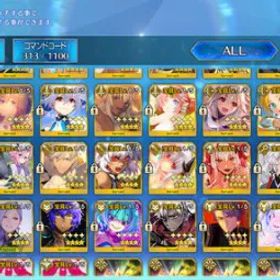 フェイトグランドオーダー ⭐ [JP] 92 SSRs/200 WNP/15 NP5 SSRs | 💥 Full Supporters + JP Account 92 SSR + 200 WNP - 15 NP5 Servants Full 4 Best Supporters for Quick + Art