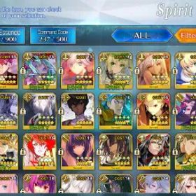 フェイトグランドオーダー ⭐ [NA] 62 SSRs/73 WNP | 💥 Full Support Morgan + Tiamat + Beast Draco + Kukulkan + Koyan + Jalter | Meta Account