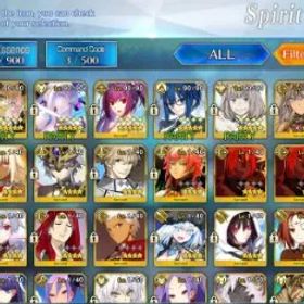 フェイトグランドオーダー NA Lvl 129|9 SSR Servant| Morgan NP5, Ciel NP2, Oberon, Koyan Light, Arjuna Alter, Skadi (ruler)|Log Code|(FGO915)
