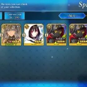 フェイトグランドオーダー NA Starter Fuyuki Lvl 1 |1 SSR Servant| ( Space Ciel ) |18 Golden Aple|Birthday Unset|Log Code|(FGO894)