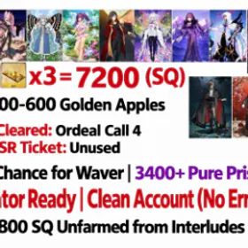 フェイトグランドオーダー [JP] 7200+ SQ | 8 Meta Supports + Astraea | Ordeal Call 4 | Free SSR Ticket | No Error 99 | 400-600 Apples #14