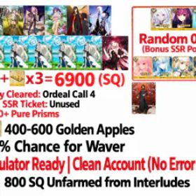 フェイトグランドオーダー 🔥 6900+ SQ | NP5 U-Olga Marie + 6 Meta Supports | 0-6 Bonus SSR | Story OC4 | Free SSR Ticket #20