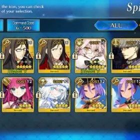フェイトグランドオーダー NA Septem Lvl 26|3 SSR Servant|(Koyanskaya Light, Waver (NP 2), Gilgamesh) +1 Free SSR Selector|64 GA|Birthday Unset|(FGO941)