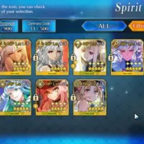 フェイトグランドオーダー NA Lvl 109|10 SSR|Merlin,Sima Yi,Tezcatlipoca,Amor,Kukulcan,Space Ereskigal,Koyanaka Dark,Altera2x|120 GF|CE Black Grail|FGO884