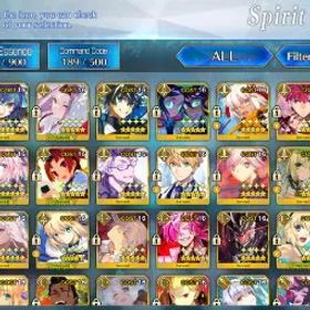 フェイトグランドオーダー ⭐ [ NA ] 111 SSRs/168 WNP 💥 NP5 Kama + NP5 Space Ishtar + NP5 Saber | NP3 Eresh | NP2 Aesc + NP2 Tiamat | Full Support + Veteran Account : 2450 Days + +