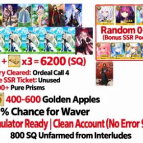 フェイトグランドオーダー 🔥 FGO JP Starter | 6200+ SQ | 6-Guai Supports + Director Set | Free SSR Ticket | Ordeal Call 4 | Clean No Error 99 #5