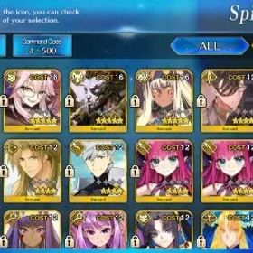 フェイトグランドオーダー NA Orleans Lv 10|4 SSR|Koyanskaya Light,Nito Alter,Arjuna Archer,Xiang Yu +2 SSR Select|CE Black Grail|106 GA|BDay Unset|FGO942