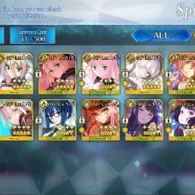 フェイトグランドオーダー NA Lvl 136|14 SSR|4 Max Skill|Dioscuri (NP3),Castoria,Oberon,Ciel,Tonelico,Tamamo,Etc|CE Black Grail|109 GA|Log Code|(FGO933)