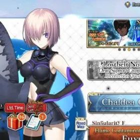 フェイトグランドオーダー NA Starter Fuyuki Lvl 1|250 Saint Quartz|1 SSR Servant| ( Koyanskaya of Light ) |32 Golden Apple|birthday Unset|Log Code|FGO905