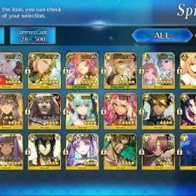 フェイトグランドオーダー NA Lvl 103|6 SSR Servant|Koyan Light,Tamamo No Mae,Achilles,HibiChika,Saber Artoria,Etc|Black Grail|BDay Unset|Log Code|FGO931