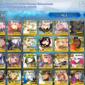 フェイトグランドオーダー ⭐ NA 68 SSR (97wnp) Np5 Saber, Np3 Morgan, Np2 Arcueid/Melusine ⭐ Fate/Grand Order Account