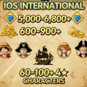 ワンピースバウンティラッシュ 5K-6.8K 💎 Gold 2000-3000 4⭐Characters100-250