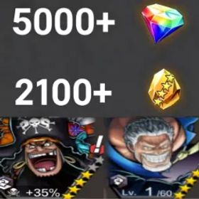 ワンピースバウンティラッシュ Teach+Garp💎5000+✨2100+