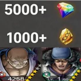 ワンピースバウンティラッシュ Nusjuro+Kuzan💎5000+✨1000+