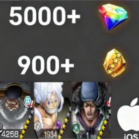 ワンピースバウンティラッシュ Luffy+Saturn+Kuzan💎5000+✨900+