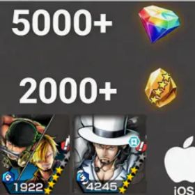 ワンピースバウンティラッシュ Zoro&Sanji+Lucci💎5000+✨2000+