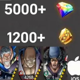 ワンピースバウンティラッシュ Nusjuro +Garp+Kuzan💎5000+✨1200+