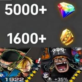 ワンピースバウンティラッシュ Zoro&Sanji+ Teach💎5000+✨1600+