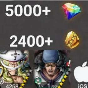 ワンピースバウンティラッシュ Newgate+Kuzan💎5000+✨2400+