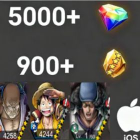 ワンピースバウンティラッシュ Nusjuro+DreamLuffy+Kuzan💎5000+✨900+