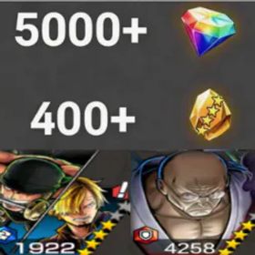 ワンピースバウンティラッシュ Zoro&Sanji+Nusjuro💎5000+✨400+