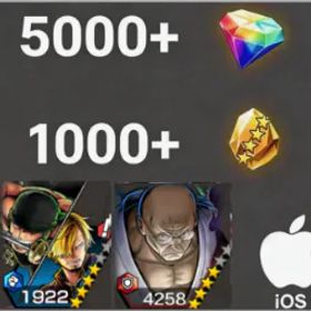 ワンピースバウンティラッシュ Zoro&Sanji+Nusjuro💎5000+✨1000+