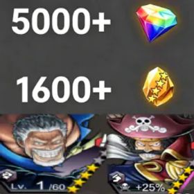 ワンピースバウンティラッシュ Garp+RogerDark💎5000+✨1600+