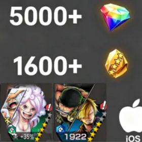 ワンピースバウンティラッシュ Bonney+Zoro&Sanji💎5000+✨1600+