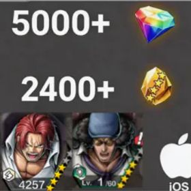 ワンピースバウンティラッシュ Shanks+Kuzan💎5000+✨2400+