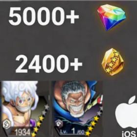 ワンピースバウンティラッシュ Luffy+Garp💎5000+✨2400+